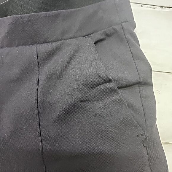 Athleta Venice Pintuck High Waisted Ankle Pants Pull-On Work Casual Black XS - Picture 3 of 13